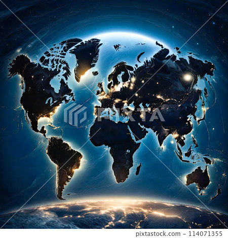 Planet Earth fantasy bright illustration. Planet Earth fantasy bright illustration. 114071355