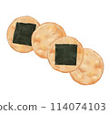 Illustration of traditional rice crackers 114074103