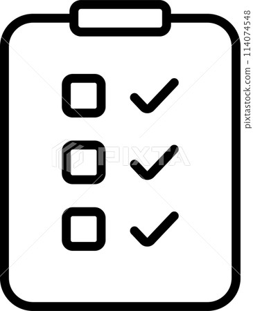 代表清單的剪貼簿圖標 代表清單的剪貼簿圖標 114074548