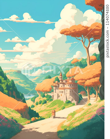 Fantasy scenery "AI-generated image" 114074880