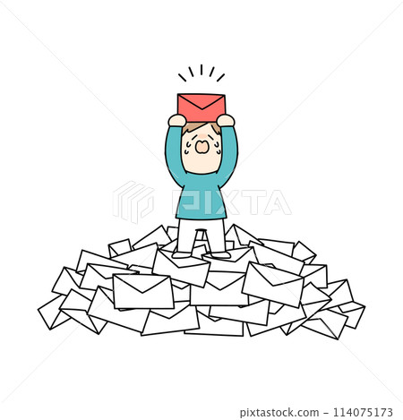 一名男子尋找必要文件的插圖 114075173