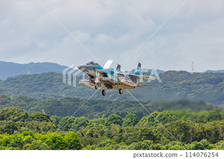 Landing F-15 fighter (aggressor) Landing F-15 fighter (aggressor) 114076254