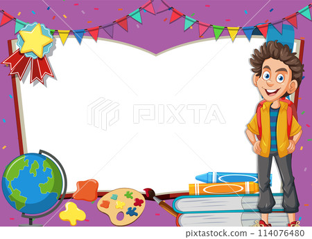 Back to School Vector Illustration 114076480