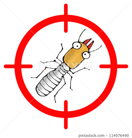 Termite target mark Termite target mark 114076490