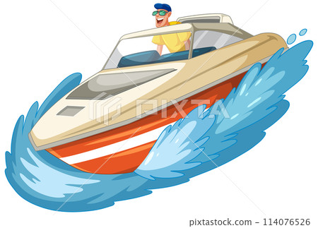 Speedboat Adventure on the Waves Speedboat Adventure on the Waves 114076526