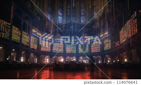 Exchange rates in the market office 114076641