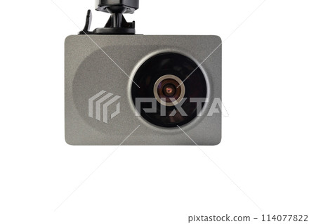 Car CCTV camera video recorder isolated on white background Car CCTV camera video recorder isolated on white background 114077822