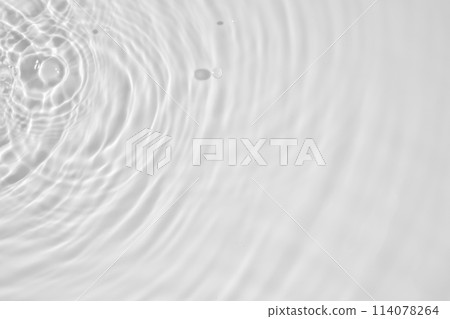 Abstract white transparent water shadow surface texture natural ripple background 114078264
