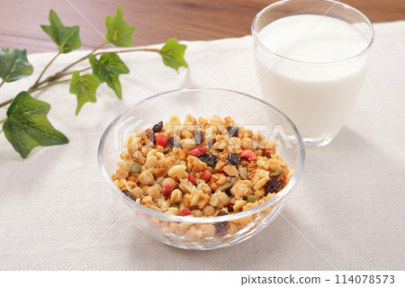 Fruit Granola Healthy Breakfast Fruit Granola Healthy Breakfast 114078573