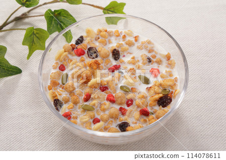 Fruit Granola Healthy Breakfast 114078611