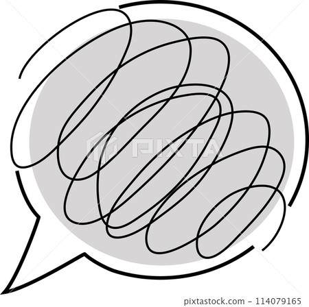 Messy speech bubble Messy speech bubble 114079165