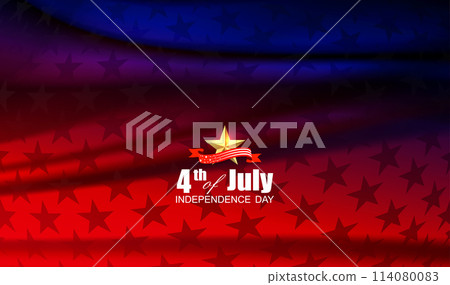Abstract design with silhouette of stars, American Independence Day 114080083