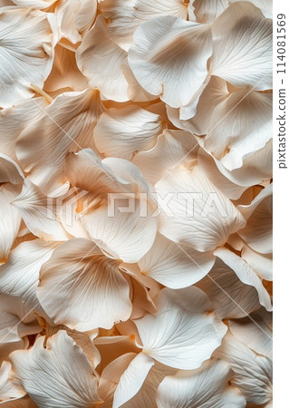 Abstract floral pattern of petals. Delicate background colors of flower petals 114081569