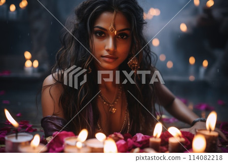 Vibrant indian celebrations lifestyle: a tapestry of traditions, joy, and cultural richness, weaving together family, community, and the essence of festivity in every moment. 114082218