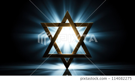 Star of David, ancient symbol, emblem in the shape of a six-pointed star, Magen, culture faith, Israel Jews, symbol symbolism, flag emblem item. 114082275
