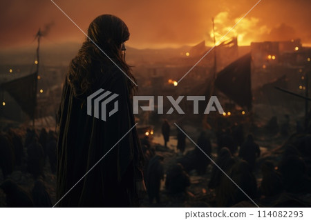 Emigrants refugees, people fleeing desperation, leaving their homes in search of a better life, border crossings, victims of war dictatorships, climate change. 114082293
