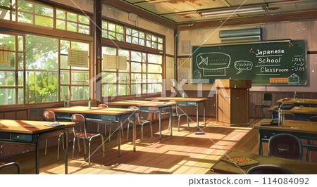 傳統的日本學校教室 114084092