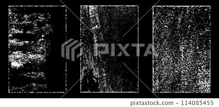 Black and white grunge. Distress overlay texture. Abstract surface dust and rough dirty wall background concept. Distress illustration simply place over object to create grunge effect. Vector EPS10. Black and white grunge. Distress overlay texture. Abstract surface dust and rough dirty wall background concept. Distress illustration simply place over object to create grunge effect. Vector EPS10. 114085455