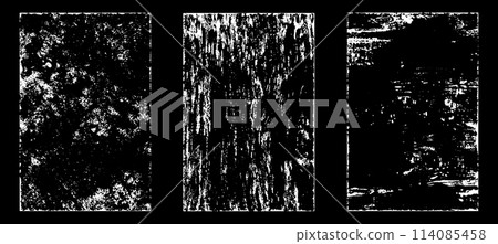 Black and white grunge. Distress overlay texture. Abstract surface dust and rough dirty wall background concept. Distress illustration simply place over object to create grunge effect. Vector EPS10. Black and white grunge. Distress overlay texture. Abstract surface dust and rough dirty wall background concept. Distress illustration simply place over object to create grunge effect. Vector EPS10. 114085458