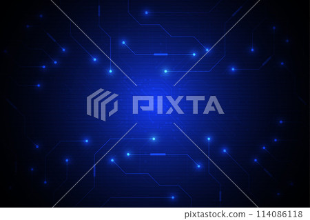 Abstract background with technology circuit board texture. Artificial intelligence electronic board. Communication and engineering concept. Vector illustration Abstract background with technology circuit board texture. Artificial intelligence electronic board. Communication and engineering concept. Vector illustration 114086118