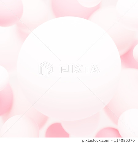 3D background material_color ball_pink 114086370