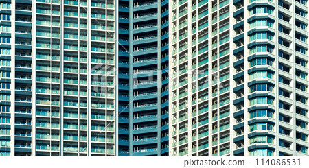 Closeup of skyscraper facade abstract urban background 114086531