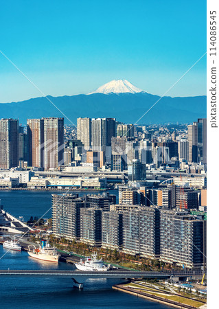 View of Mount Fuji from Tokyo View of Mount Fuji from Tokyo 114086545