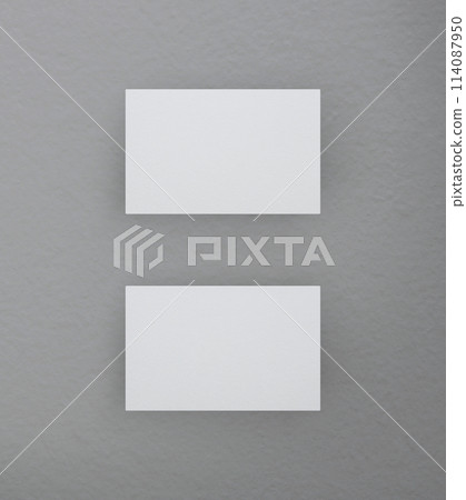 Blank white business name card mockup Blank white business name card mockup 114087950