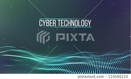 Cyber technology background. Technology digital cyber security. Networks, wireless, and iot 114088210