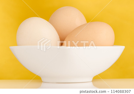 Three eggs in the bowl Three eggs in the bowl 114088307