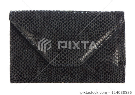 Black Leather Purse 114088586