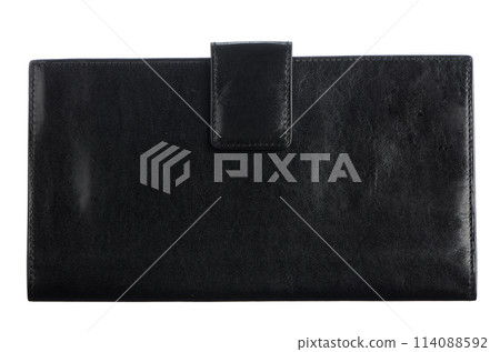 Black Leather Purse 114088592