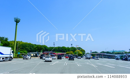 (Expressway service area view) Kyushu Expressway Hirokawa Service Area (upbound) (Hirokawa, Yame District, Fukuoka Prefecture) (Expressway service area view) Kyushu Expressway Hirokawa Service Area (upbound) (Hirokawa, Yame District, Fukuoka Prefecture) 114088933