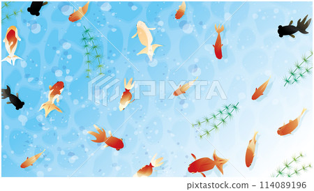 涼爽的夏日日式圖像背景 涼爽的夏日日式圖像背景 114089196