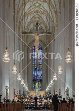 Symphony Orchestra concert in Frauenkirche or Cathedral Church of Our Lady. 114090369
