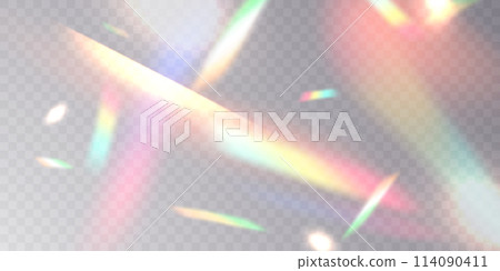 Colorful confetti and zigzag ribbons falling from above Streamers, tinsel vector 114090411