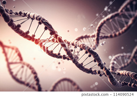3D rendering high tech dna molecule biochemistry poster background 3D rendering high tech dna molecule biochemistry poster background 114090524