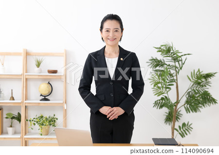 Businesswoman, middle-aged woman, lawyer 114090694