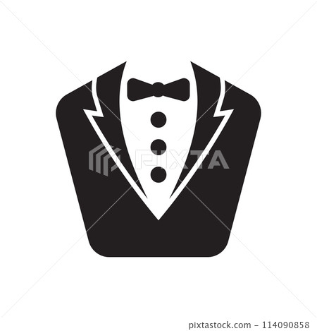 Tuxedo icon design template isolated illustration 114090858