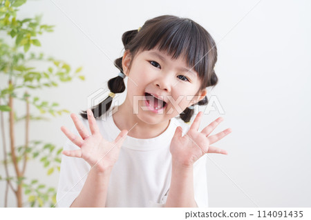 A smiling child A smiling child 114091435
