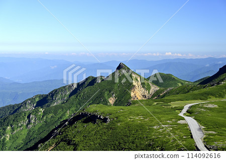 從Norikura山，山的早晨視圖 114092616