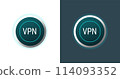 VPN logo emblem for sticker or icon 114093352