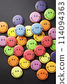 Smile Face Cookies Background 114094363