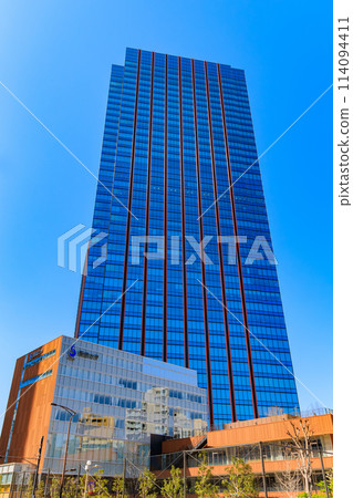 東京都港區三田的市區景觀（三田花園塔） 114094411