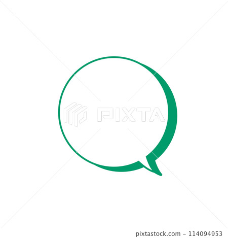 簡單綠色圓形語音氣泡_帶主線_帶陰影_單品朝右 簡單綠色圓形語音氣泡_帶主線_帶陰影_單品朝右 114094953