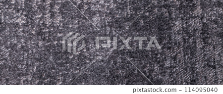 Texture of velvet dark gray and silver background from soft upholstery textile material, macro. 114095040