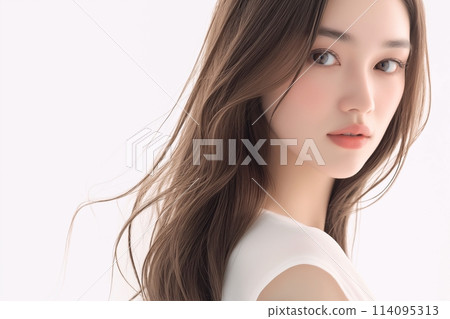 美容模特兒/美白女性“AI生成圖像” 114095313