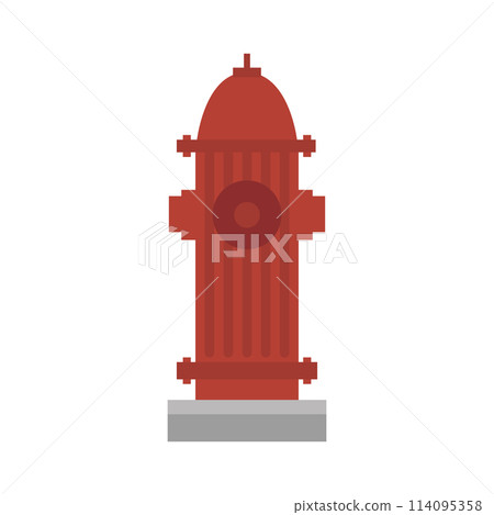 Cute cartoon vector illustration of a hydrant Cute cartoon vector illustration of a hydrant 114095358
