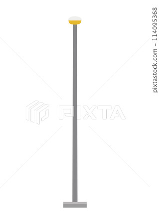 Cute cartoon vector illustration of a streetlight Cute cartoon vector illustration of a streetlight 114095368