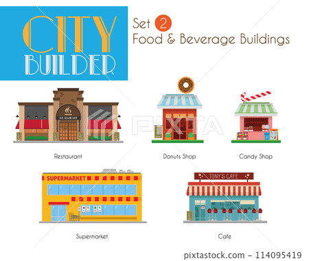 City Builder Set 2: Food and Beverage Buildings 114095419